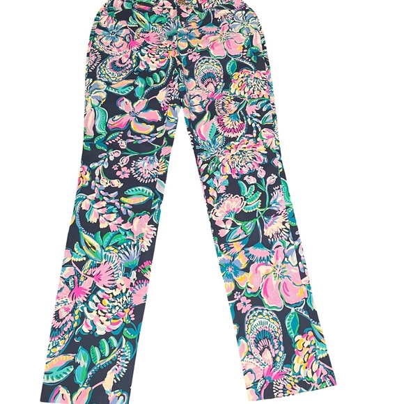 Lilly Pulitzer Kelly Stretch Navy Pants - Picture 2 of 4